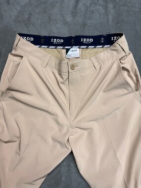 Izod Men's Tan Chinos - Classic Straight Fit